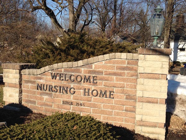 Welcome Nursing Home Sign